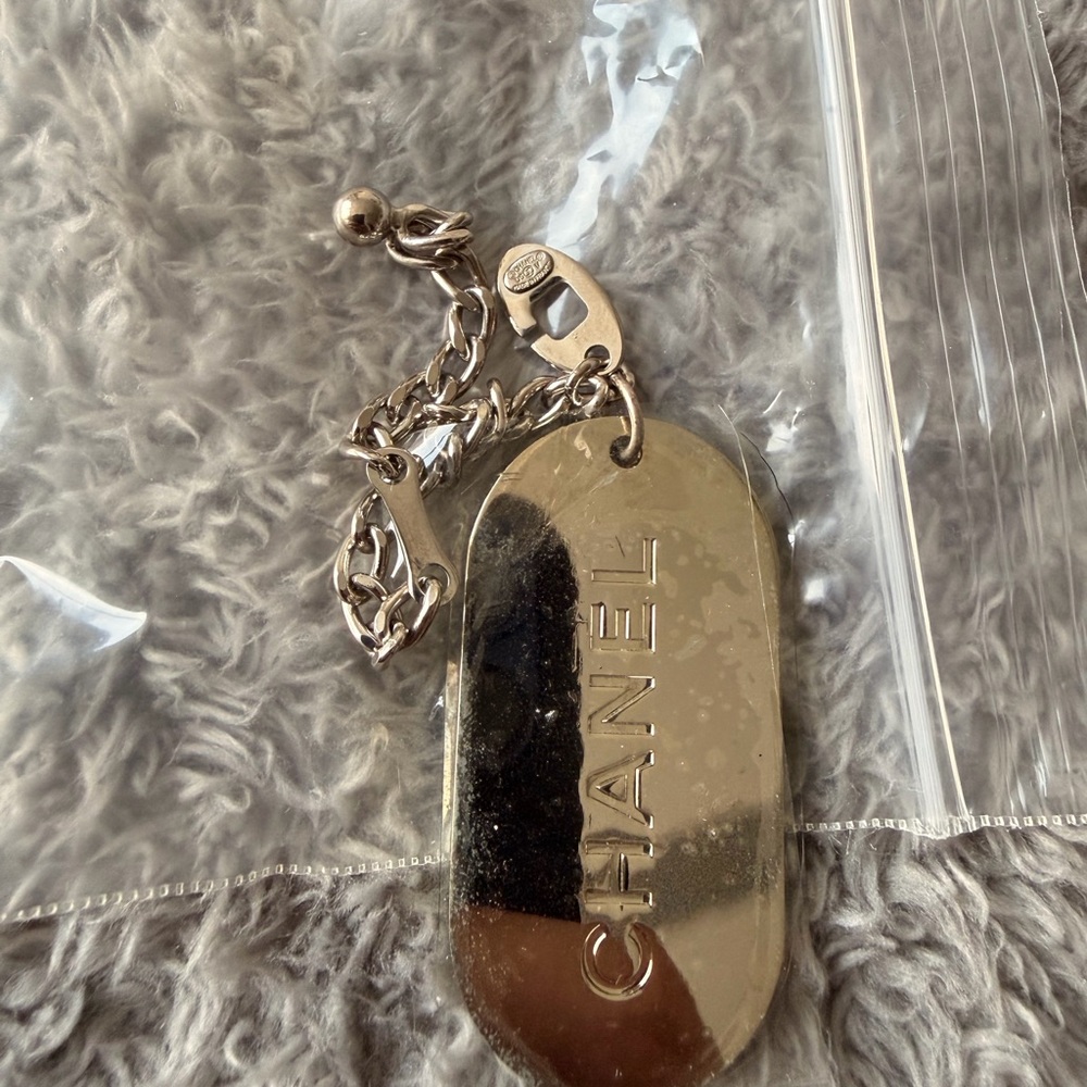 CHANEL Gold and Silver Keychain